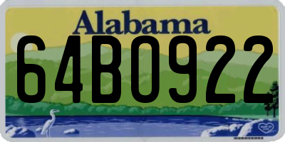 AL license plate 64BO922