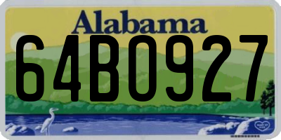 AL license plate 64BO927