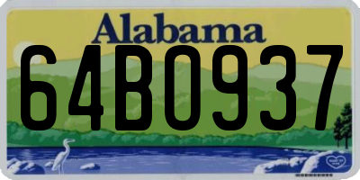 AL license plate 64BO937
