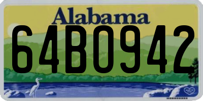 AL license plate 64BO942