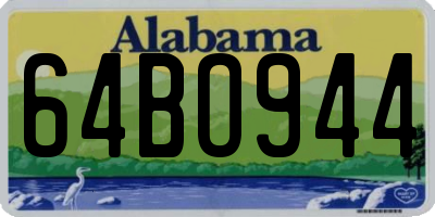AL license plate 64BO944