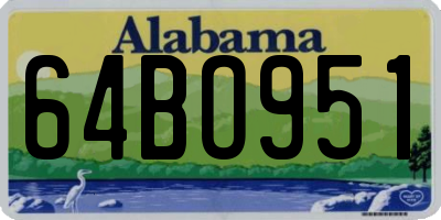 AL license plate 64BO951