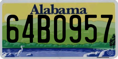AL license plate 64BO957