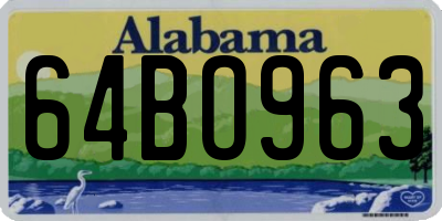 AL license plate 64BO963