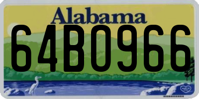 AL license plate 64BO966