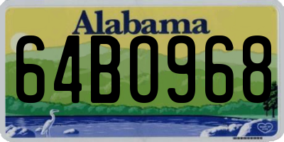 AL license plate 64BO968