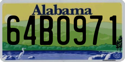 AL license plate 64BO971