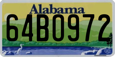 AL license plate 64BO972