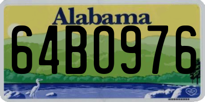 AL license plate 64BO976
