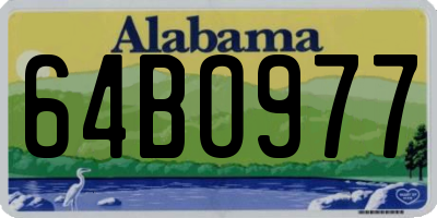 AL license plate 64BO977