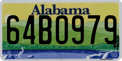 AL license plate 64BO979