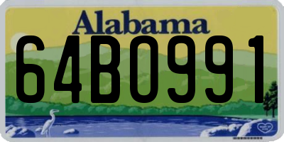 AL license plate 64BO991