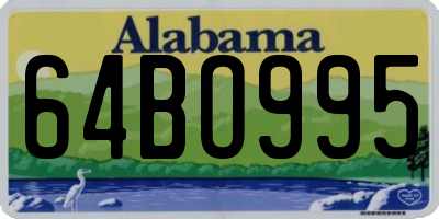 AL license plate 64BO995