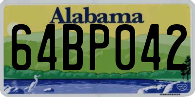 AL license plate 64BP042