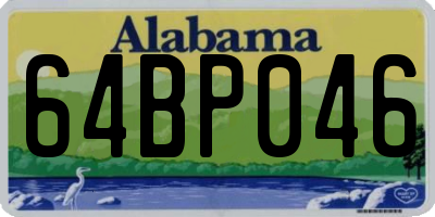 AL license plate 64BP046