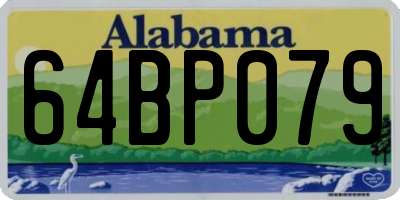 AL license plate 64BP079