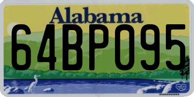 AL license plate 64BP095
