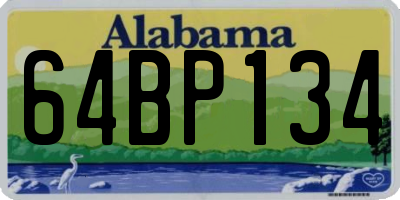 AL license plate 64BP134