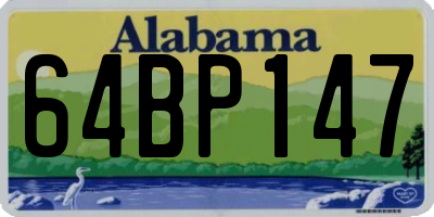 AL license plate 64BP147
