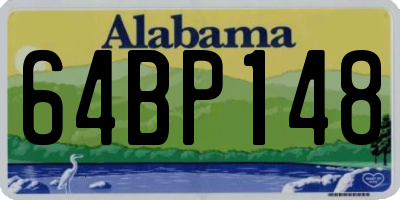 AL license plate 64BP148