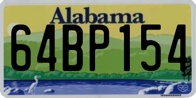 AL license plate 64BP154
