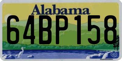 AL license plate 64BP158