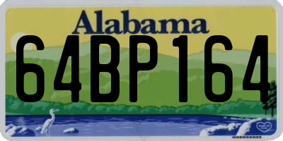 AL license plate 64BP164