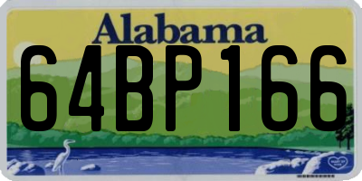 AL license plate 64BP166