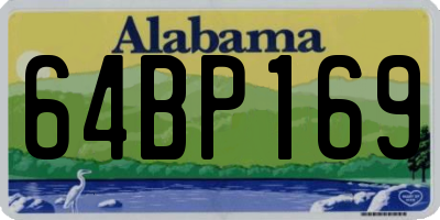 AL license plate 64BP169