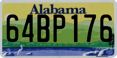 AL license plate 64BP176