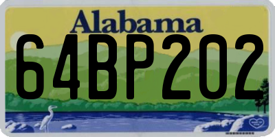 AL license plate 64BP202