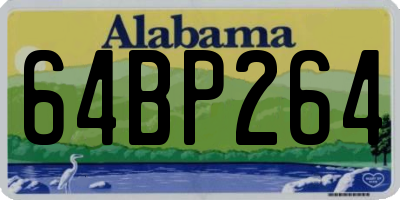 AL license plate 64BP264