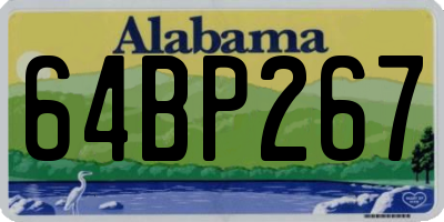 AL license plate 64BP267