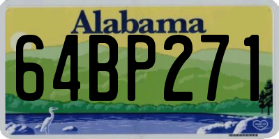 AL license plate 64BP271