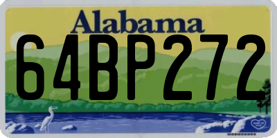 AL license plate 64BP272