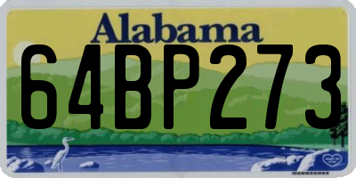 AL license plate 64BP273
