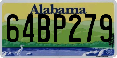 AL license plate 64BP279