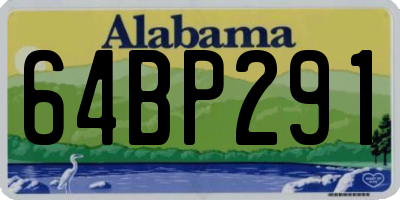 AL license plate 64BP291
