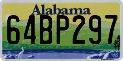 AL license plate 64BP297