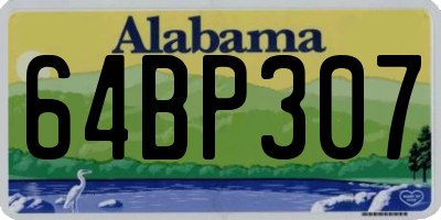 AL license plate 64BP307