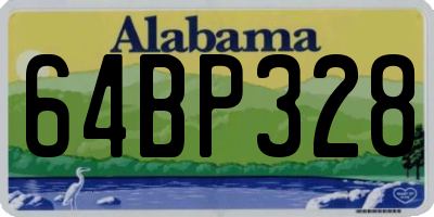 AL license plate 64BP328