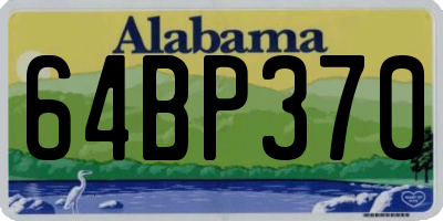AL license plate 64BP370
