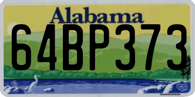 AL license plate 64BP373