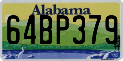 AL license plate 64BP379