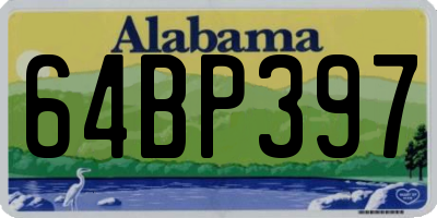 AL license plate 64BP397