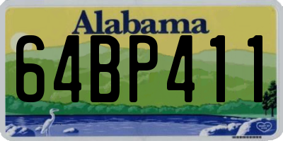 AL license plate 64BP411