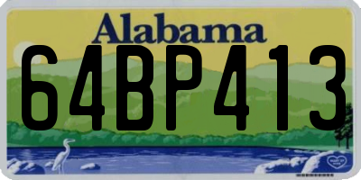 AL license plate 64BP413