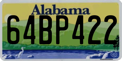 AL license plate 64BP422