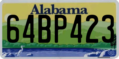 AL license plate 64BP423