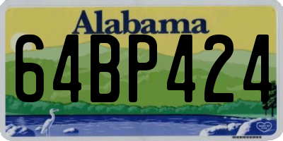 AL license plate 64BP424